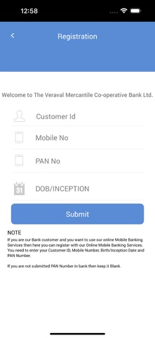 VMCBL Bank iPhone screenshot