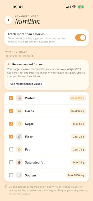 shotmeal - calorie tracker screenshot 2