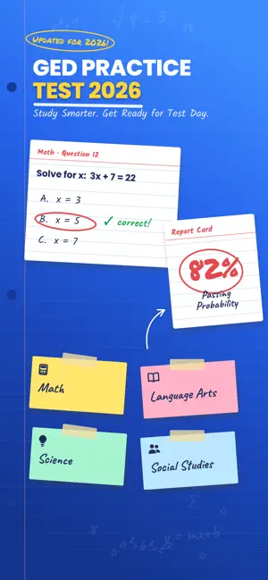 GED Practice Test & Prep 2026 screenshot 1
