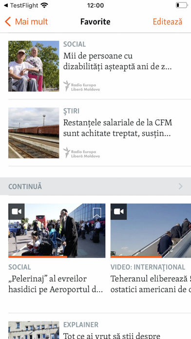 Radio Europa Liberă Screenshot