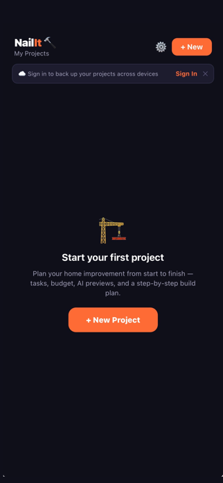 Nail It: DIY Project Planner Screenshot 1 of 6
