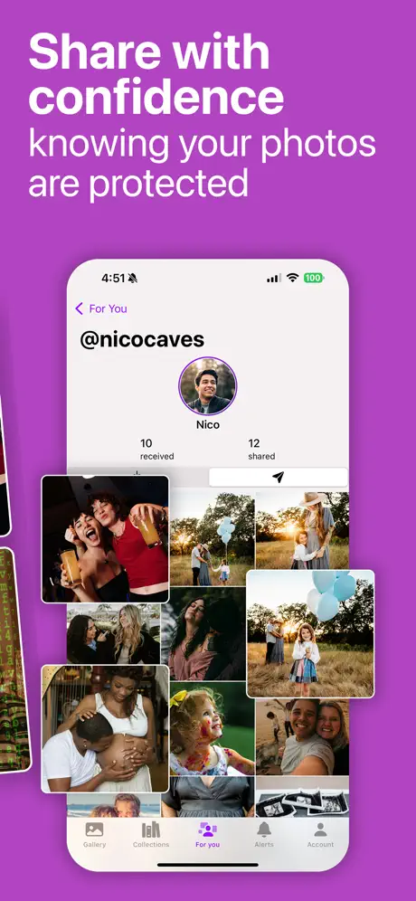 Peek: Private Photo Sharing 私密照片管家应用截图