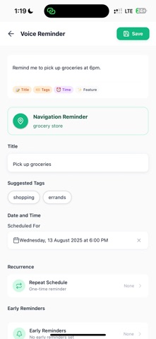 Remember: AI Voice Reminder screenshot