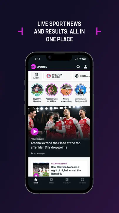 TNT Sports: News & Results iPhone-skjermbilde 3