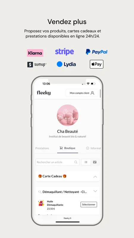 Fleeky Pro : Logiciel Salon screenshot 6 of 9