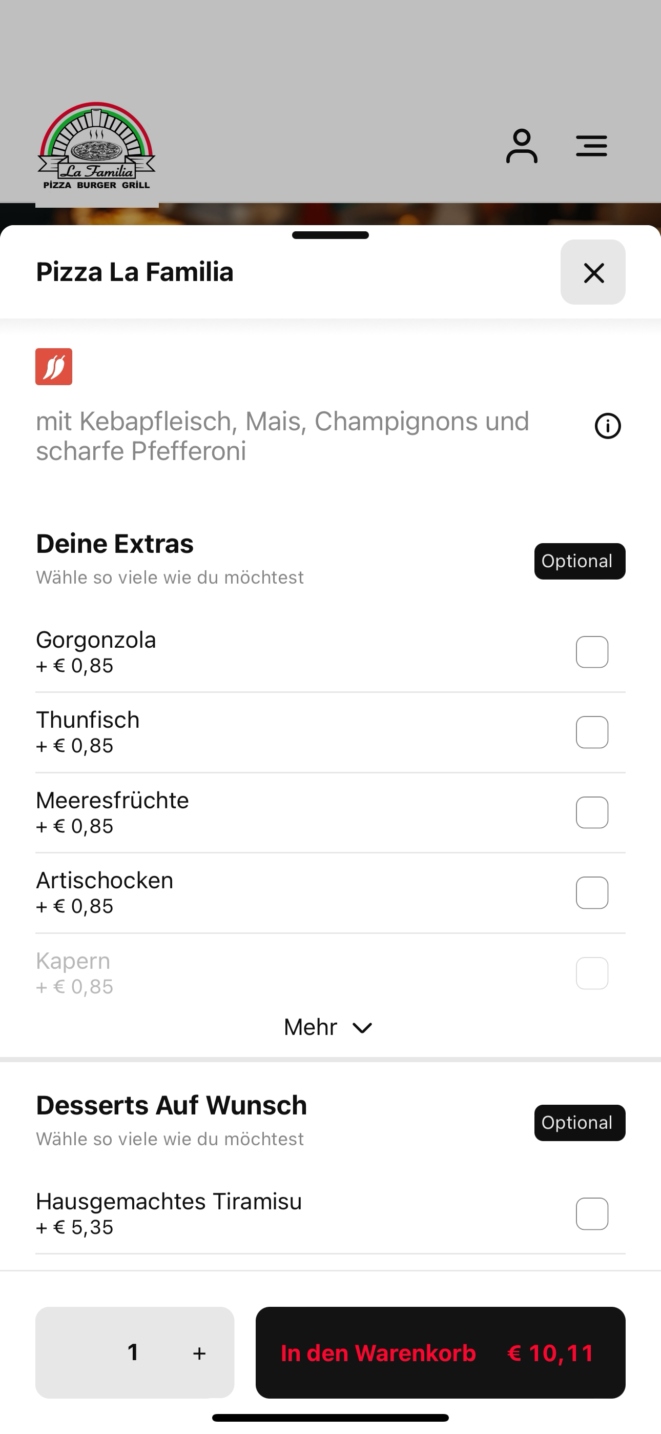 La Familia Restaurant AT screenshot 4