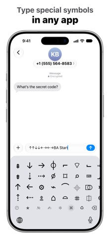 UniChar — Unicode Keyboard のスクリーンショット