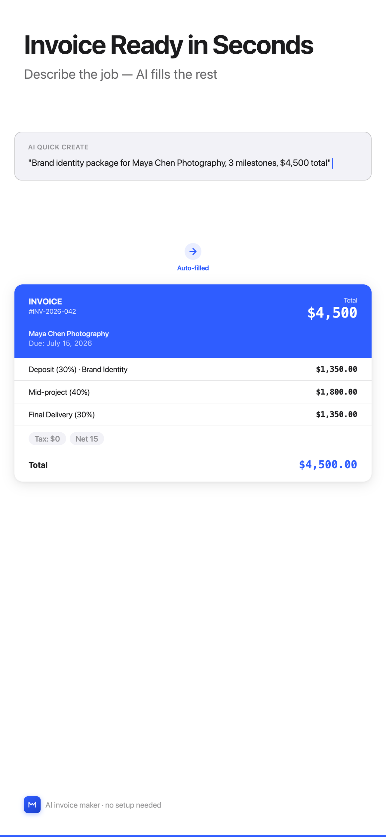 Milevo: Invoice & Time Billing screenshot 2