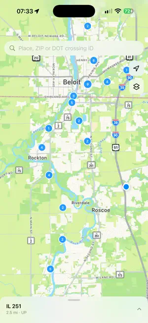 Railroad Crossing Locator screenshot 1