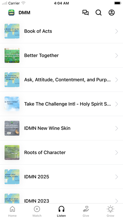 App screenshot