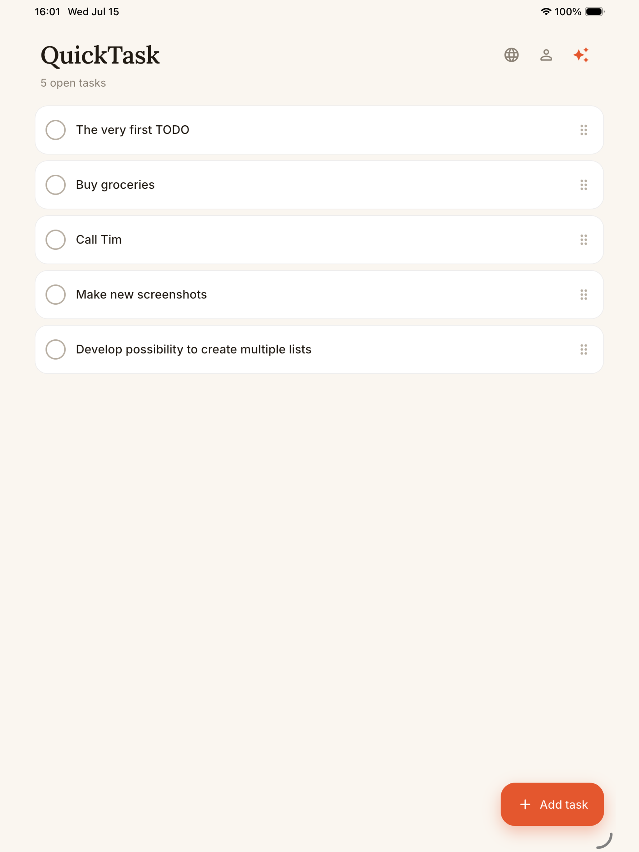 Quick Task (with widgets!) screenshot 4