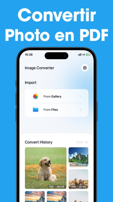 Screenshot #2 pour Convertisseur d'images, photos