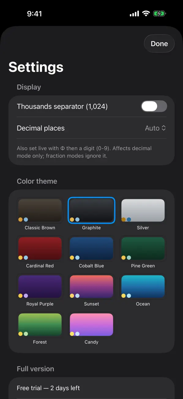 #4. MB-88F Fractional Calculator (iOS) Ved: Maxwell Bayman