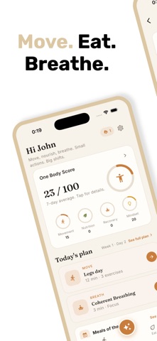 One Body Now - Fitness habit screenshot