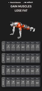Workout Planner Muscle Booster screenshot #1 for iPhone