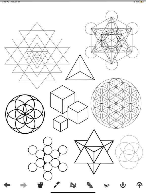 Screenshot #5 pour Sacred Geometry Drawing App
