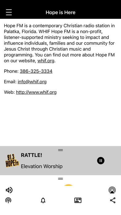 91.3 Hope FM Screenshot