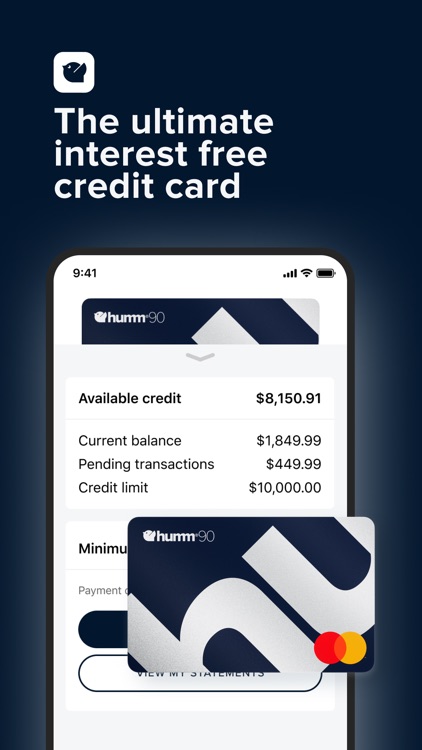 humm®90 Platinum Mastercard® screenshot-5