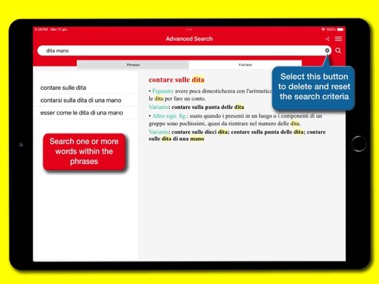 Dizionario Modi di dire iPad screenshot