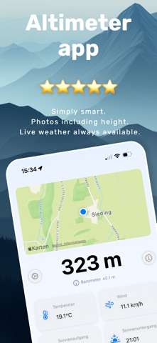 Altimeter Photo, GPS & Compass Screenshot 1 of 4