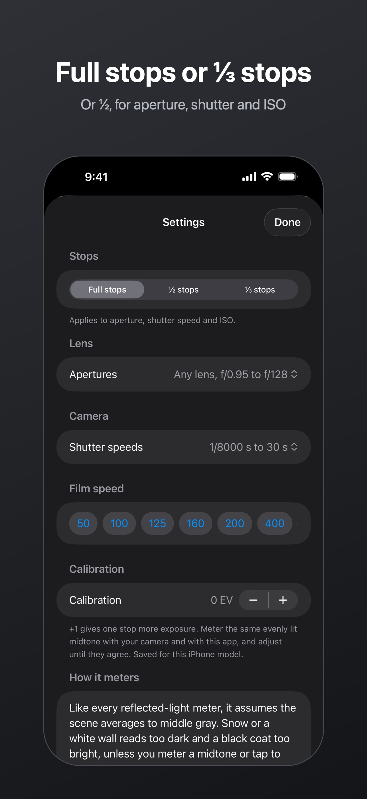 Screenshot 2 of Light Meter: Middlegray