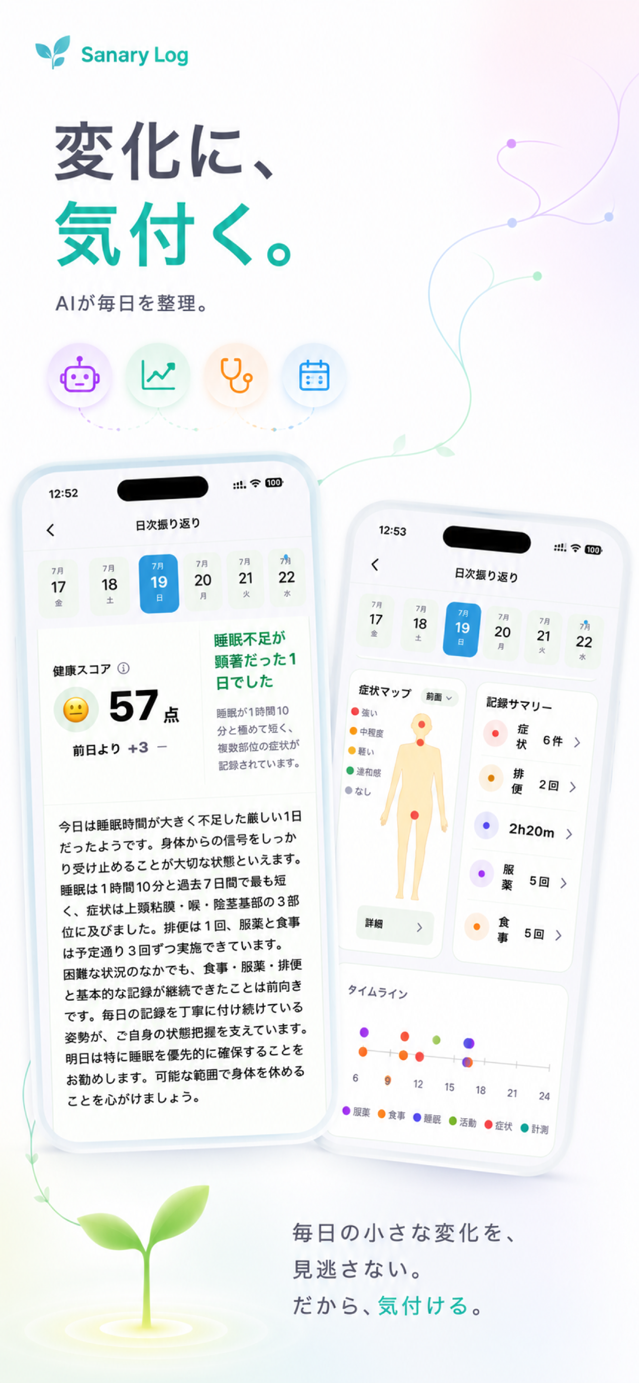 サナログ - 健康手帳 screenshot 4