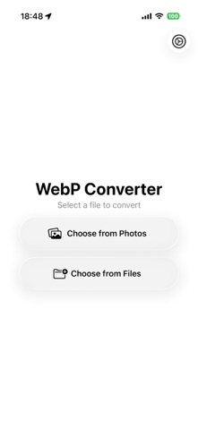WebP Converter tool Screenshot 1 of 2