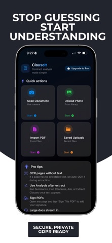 ClauseIt: AI Contract Reader screenshot