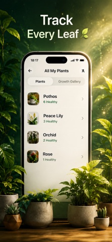 LeafCare: Plant Care & Water iPhone screenshot