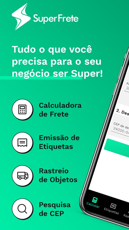 SuperFrete: Calcular Correios
