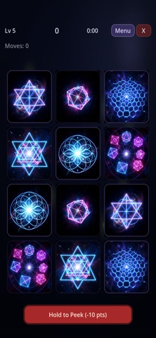 Mnemora: Card Match Puzzle iPhone screenshot