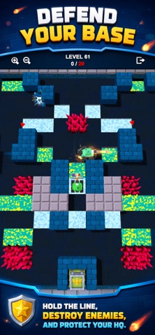 1-4 Player: Retro Tank Combat iPhone screenshot