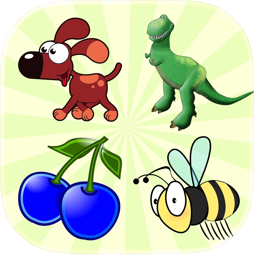 Apple App Store cover for Memory Games with Animals