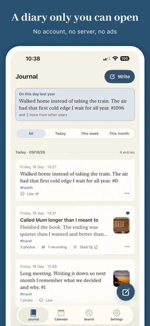 Quill: Diary & Journal screenshot 1