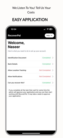 RecoverPal Driver App Screenshot 3 of 3