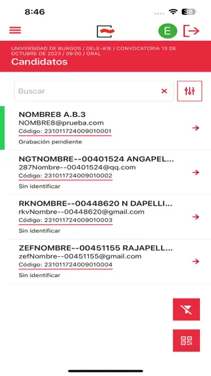 Captura de pantalla de Comprueba en iPhone 5