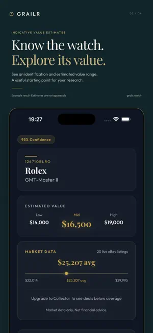 Grailr - Watch Scanner screenshot 2