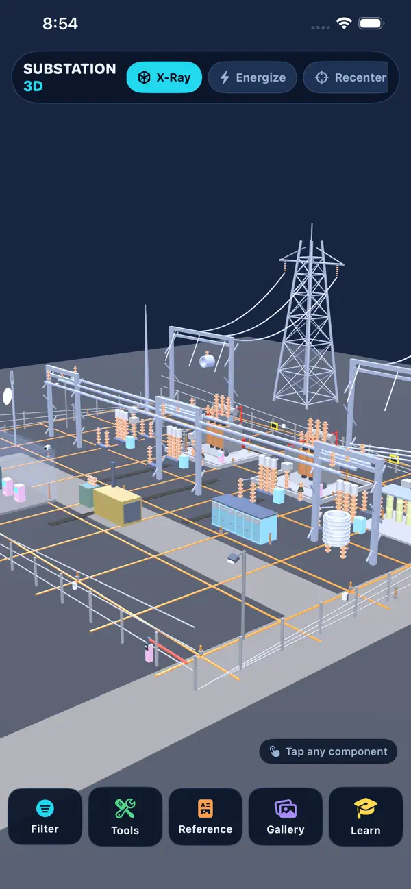 Screenshot #1 pour Power Substation 3D Simulator
