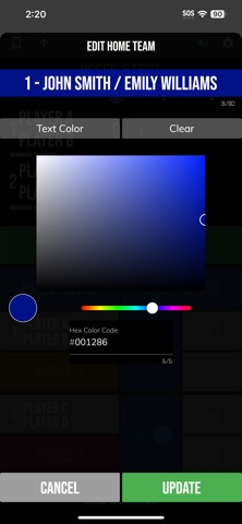 BT Pickleball Controller screenshot