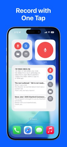 LoroNote - Speech to Text iPhone screenshot