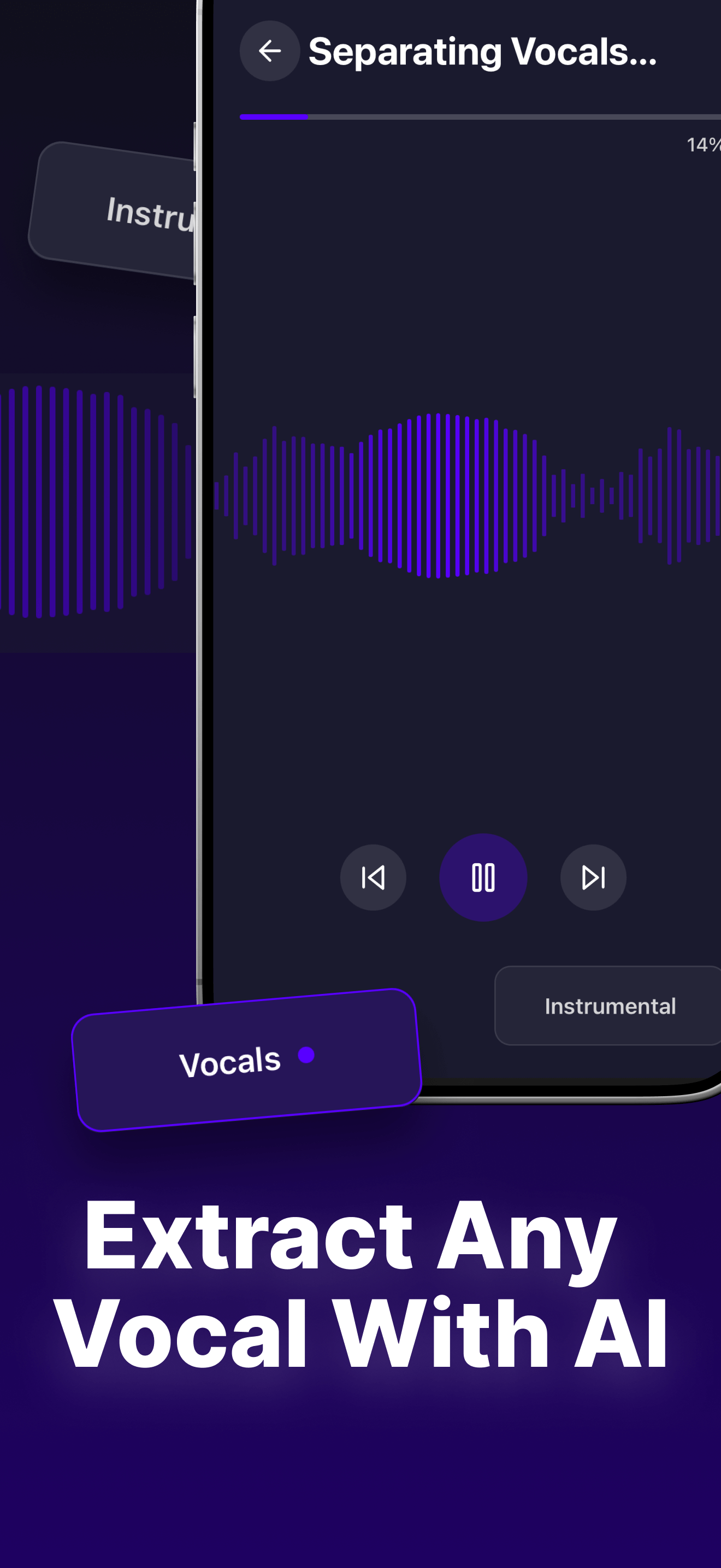 Vocal Remover : AI Separator