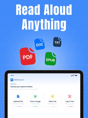Text to Speech, Voice Reader iPad screenshot