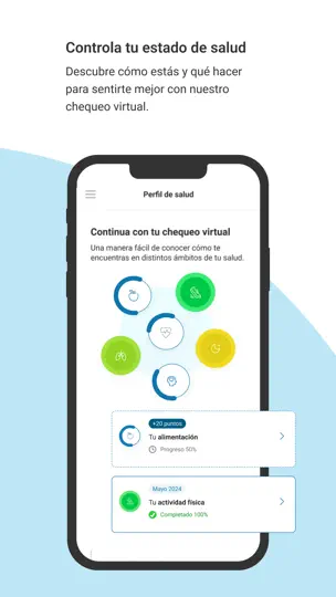 Captura de pantalla de Adeslas en iPhone 7