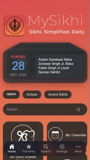 MySikhi: Nitnem Gutka Calendar screenshot 1