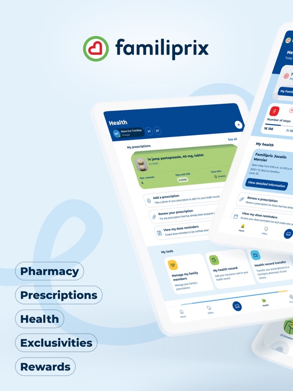 Familiprix iPad screenshot 1 - Medical app