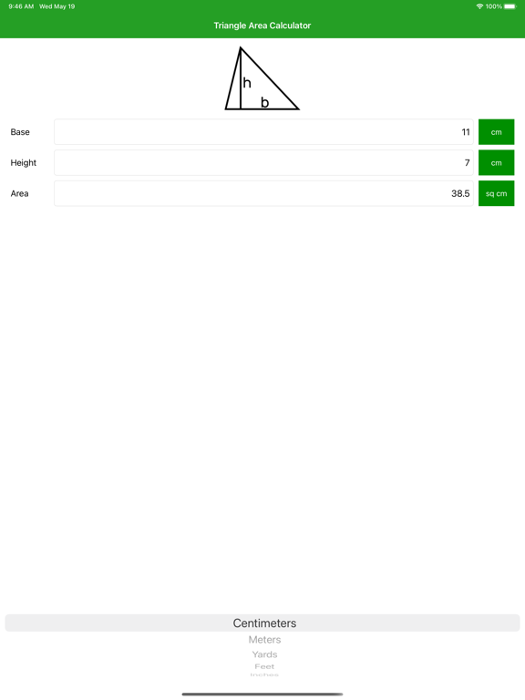 Screenshot #5 pour Triangle Area Calculator Pro