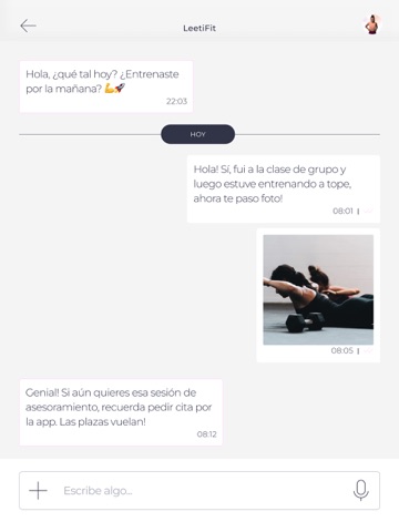 LeetiFit iPad screenshot