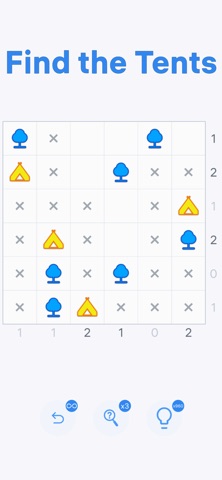 Tents and Trees: Logic Puzzles iPhone screenshot