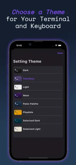 Capture d'écran de Termux sur iPhone 6