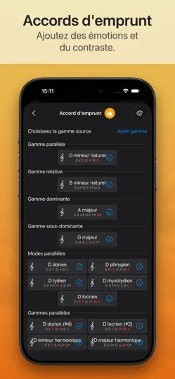 Capture d'écran de Suggester 2 : Accords & Gammes sur iPhone 5